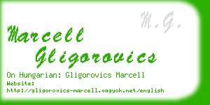 marcell gligorovics business card